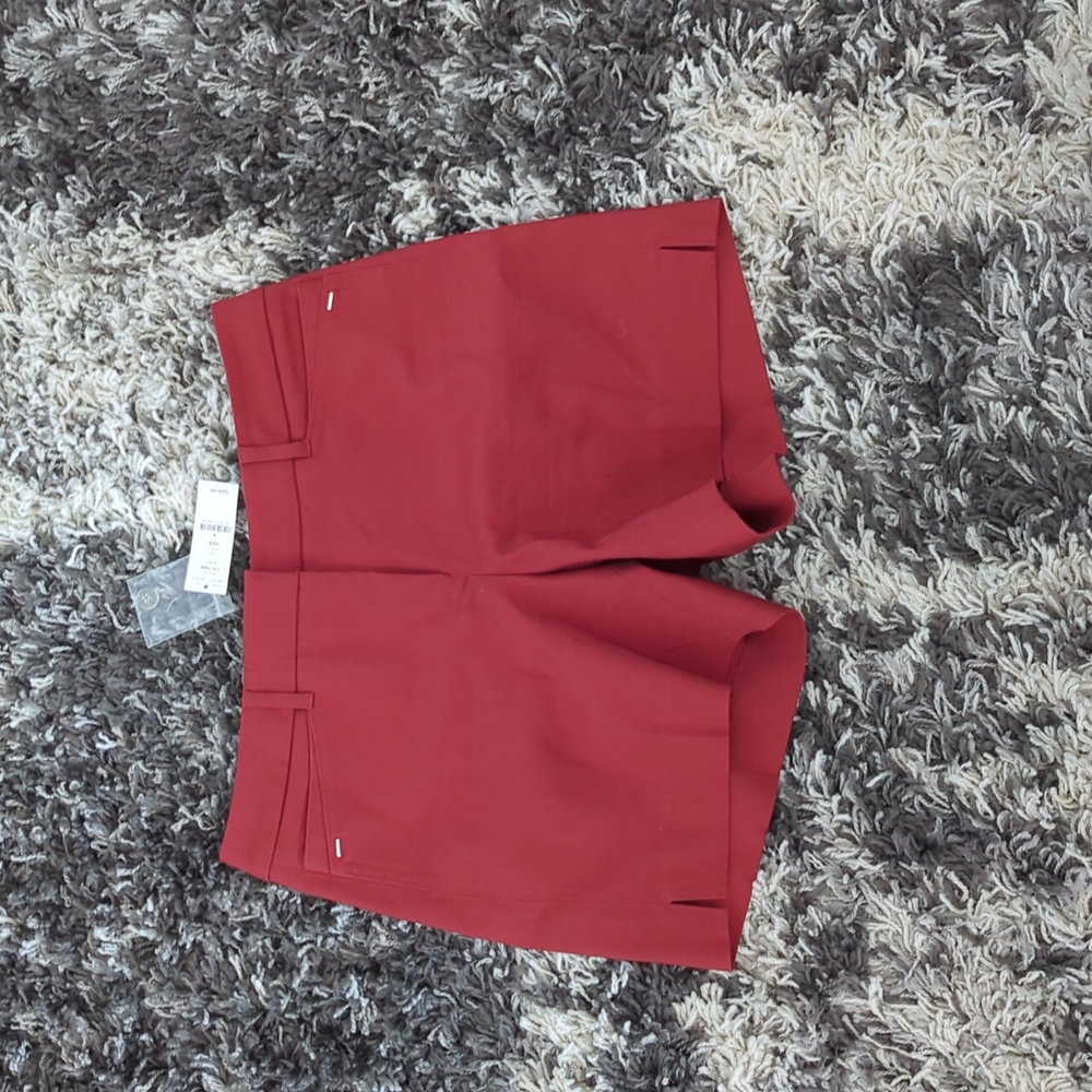Red orange white House Black Market Shorts